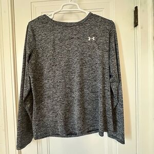 Under Armour Heathered Black Long Sleeve Top